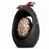 Easter egg, traditional, with a ceramic stand, handcrafted, individual box, Easter gift, holiday decoration